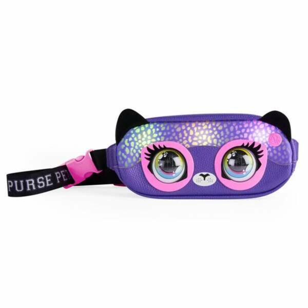 Τσάντα Mέσης Spin Master Purse Pets, cangurera Savannah Spotlight, juguete de mascota interactiva y bolso bandolera, más de 30 s - S7186340