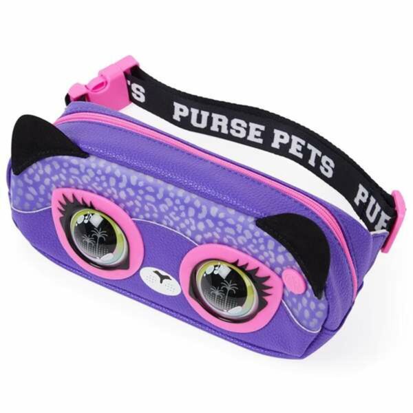 Τσάντα Mέσης Spin Master Purse Pets, cangurera Savannah Spotlight, juguete de mascota interactiva y bolso bandolera, más de 30 s - S7186340