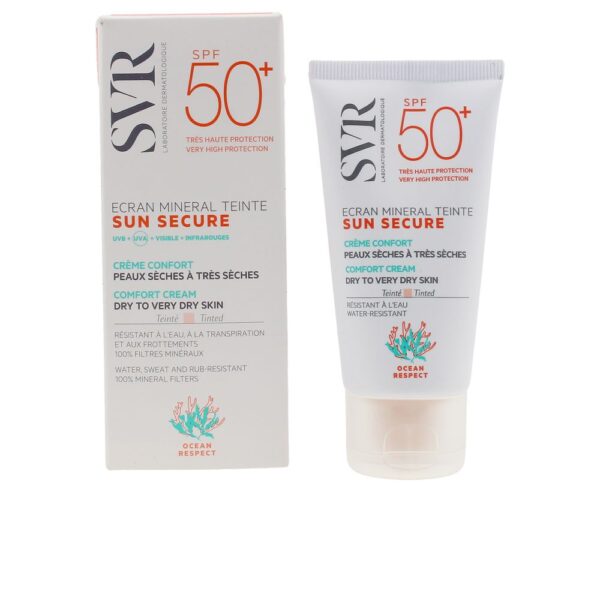 SVR Laboratoire Dermatologique Sun Secure Mineral Screen Αντηλιακό Προσώπου και Σώματος SPF50 με Χρώμα 60gr - NVA1000197