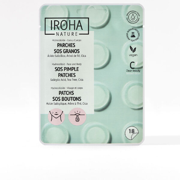 Iroha Nature SOS Pimple Patches Μάσκα Προσώπου για Καθαρισμό 18τμχ - NVA6436421