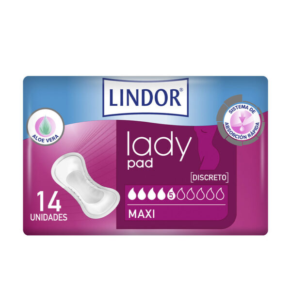 Σερβιέτες για την Ακράτεια Lindor Lady Pad Maxi 14 Μονάδες - NVA9577296