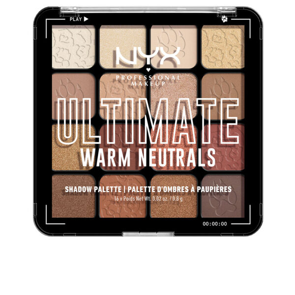 NYX PROFESSIONAL MAKE UP ULTIMATE shadow palette #warm neutrals 16 x 0,83 gr - NVA7246501