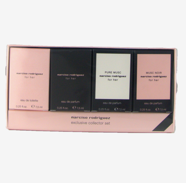 Narciso Rodriguez Collection Set For Her Edt Spray 7,5ml/Edp Spray 7,5ml/Pm 7,5ml/Mn 7,5ml set x 30 ml - PARM-NA-001-02