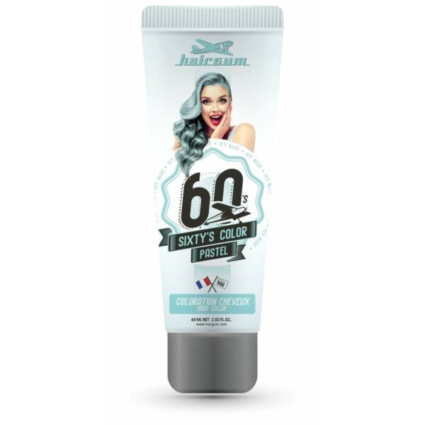 HAIRGUM SIXTY'S COLOR hair color #icy blue 60 ml - NVA4087912