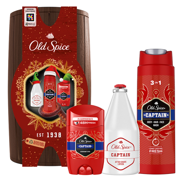 OLD SPICE CAPTAIN BARREL CASE 3 pcs - NVA6132169