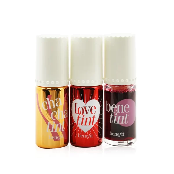 Benefit Lip Tints to Love Set 3x6ml - 1x Chachatint Lip & Cheek Stain 6ml/1x Lovetint Lip & Cheek Stain 6ml/1x Benetint Lip & Cheek Stain 6ml set x 18 ml - PARC-BE-169-01