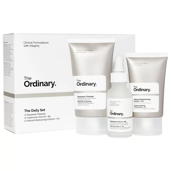 The Ordinary The Daily Set Cleanser 50ml/Hyaluronic Acid 30ml/Natural Moisturizing Factors and HA 30ml set x 110 ml - PARC-T2-055-02