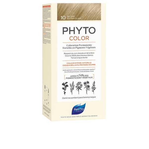 PHYTO COLOR coloration permanent #10-blond extra clair 3 u - PARS-P3-079-19