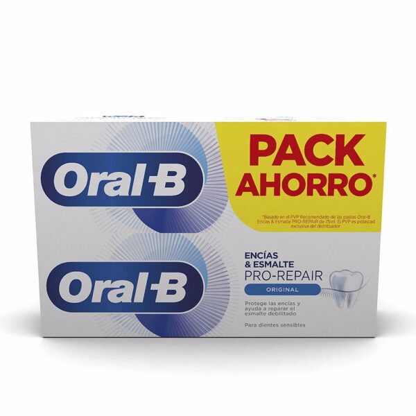 ORAL-B ENCIAS & ESMALTE REPAIR original pasta dentífrica 2 x 75 ml - NVA0429754