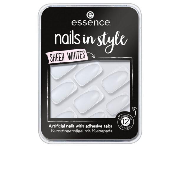 ESSENCE NAILS IN STYLE uñas artificiales #11-sheer whites 12 u - NVA9348456