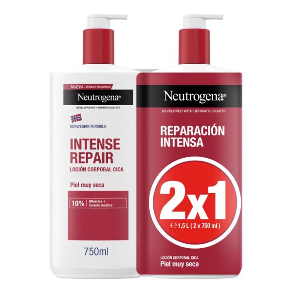 NEUTROGENA INTENSE REPAIR lotion for very dry skin pack 2 x 750 ml - NVA1785820