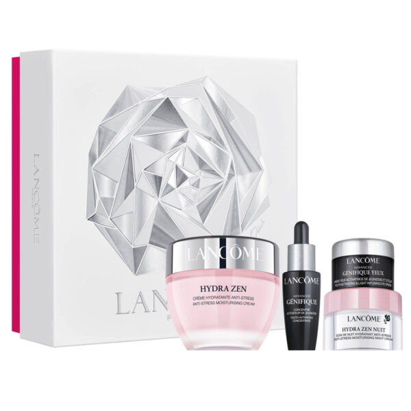 Lancome Hydra Zen Anti-Stress Moisturizing Cream Set Cream 50ml/Night Cream 15ml/Eye Cream 5ml/Serum 10ml set x 80 ml - GETPARC-LA-C16-01-1