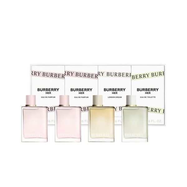 Burberry Her Set Burberry Her 5ml Edp/Burberry Her 5ml Edp/Burberry Her 5ml Edt/Burberry Her London Dream 5ml Edp set x 20 ml - PARM-BE-019-01