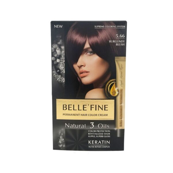 Μόνιμη Βαφή Belle´Fine Nº 5.66 Κόκκινο Βουργουνδίας (30 ml) - S4516017