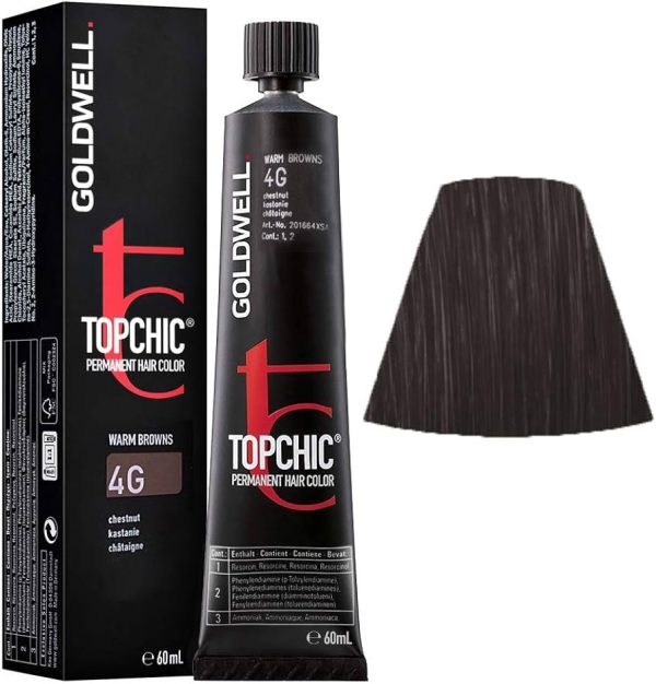 GOLDWELL TOPCHIC permanent hair color #4G 60 ml - NVA9000532