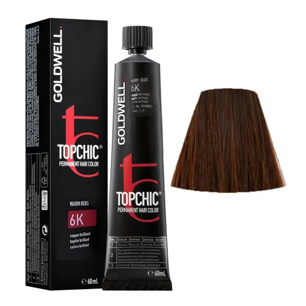 GOLDWELL TOPCHIC permanent hair color #6K 60 ml - NVA9000877