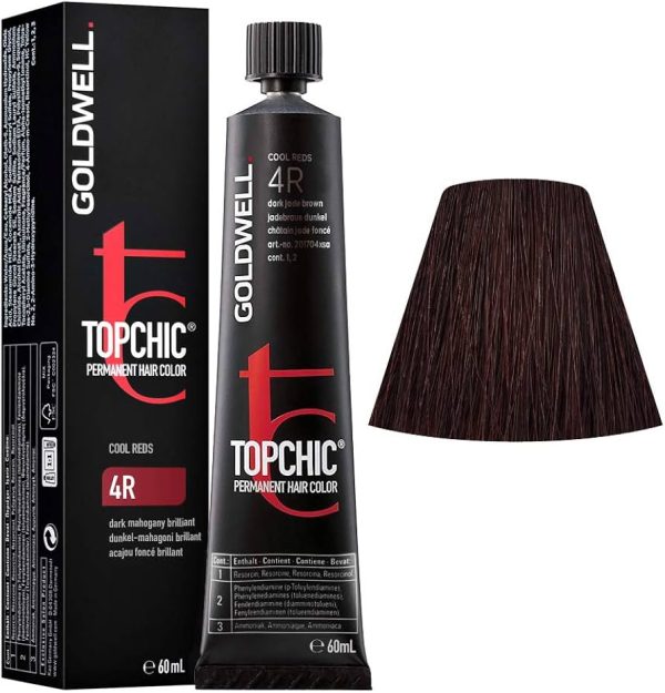 GOLDWELL TOPCHIC permanent hair color #4R 60 ml - NVA9000990