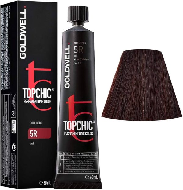 GOLDWELL TOPCHIC permanent hair color #5R 60 ml - NVA9001034