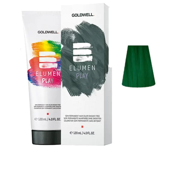 GOLDWELL ELUMEN PLAY semi permanent hair color oxidant-free #green 120 ml - NVA9109266