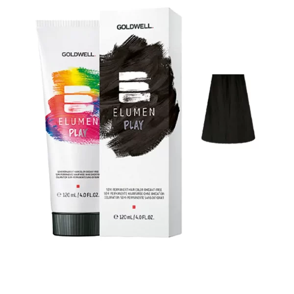 GOLDWELL ELUMEN PLAY semi permanent hair color oxidant-free #black 120 ml - NVA9109273