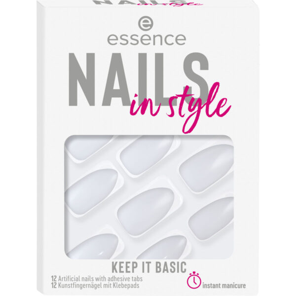 ESSENCE NAILS IN STYLE artificial nails #15-keep it basic 12 u - NVA9394316