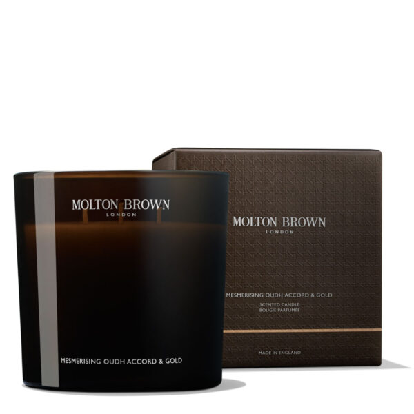 M.Brown 3 Wick Scented Candle Oudh Accord & Gold 600 gr - PARC-MB-051-01