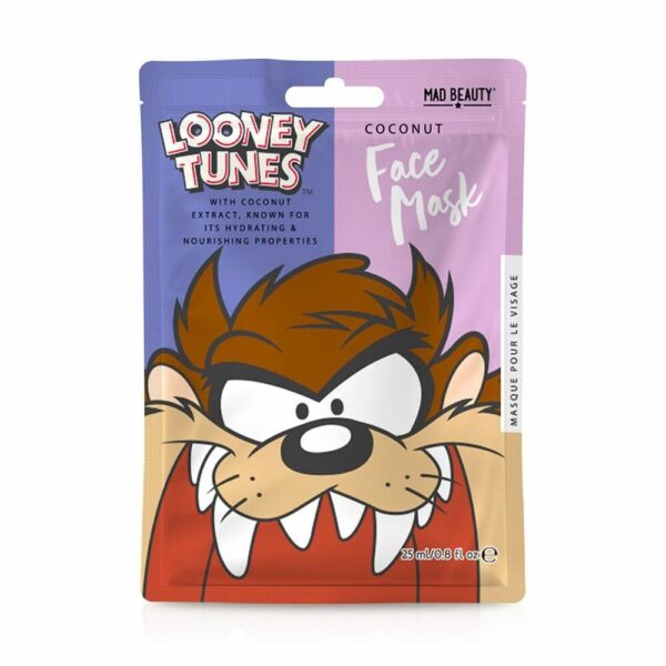 Μάσκα Προσώπου Mad Beauty Looney Tunes Taz Καρύδα (25 ml) - S4513547