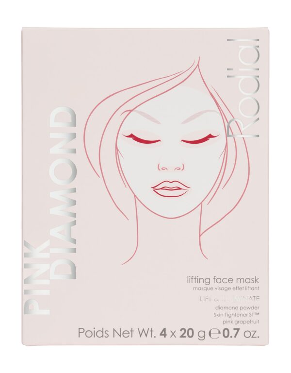 Rodial Pink Diamond Lifting Face Mask 4x20gr set x 80 gr - PARC-RO-027-01