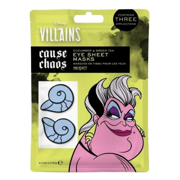 Μάσκα για το Περίγράμμα των Ματιών Mad Beauty Disney Villains Ursula (6 x 5 ml) - S4513492