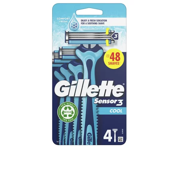 GILLETTE SENSOR3 COOL disposable razor blades 4 units - NVA8490745