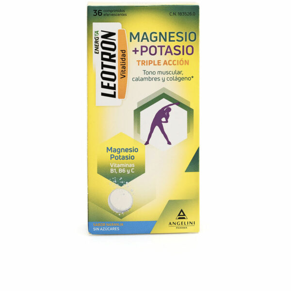 LEOTRON MAGNESIUM + POTASSIUM ENERGY triple action effervescent tablets #Orange 36 u - NVA2122817