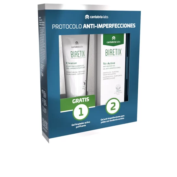 BIRETIX BIRETIX TRI-ACTIVE PROTOCOLO ANTI-IMPERFECCIONES ESTUCHE 2 pcs Triactive Gel 50 ml + Cleanser 200 ml - NVA4363791