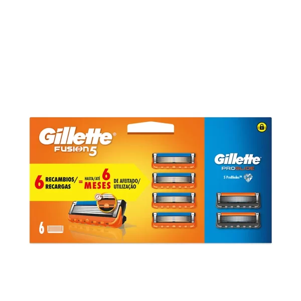 GILLETTE FUSION 5 charger 4 refills + PROGLIDE 2 refills - NVA6060592