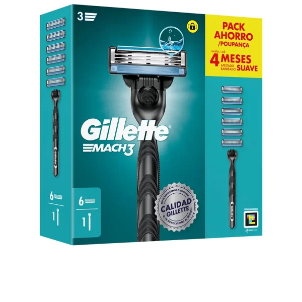 GILLETTE MACH 3 machine + 6 spare parts - NVA6718042