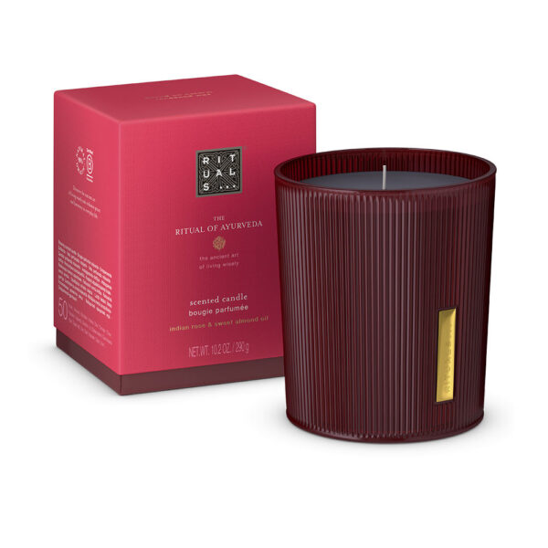 Rituals Ayurveda Scented Candle Indian Rose & Sweet Almond Oil 290 gr - PARC-RI-561-04