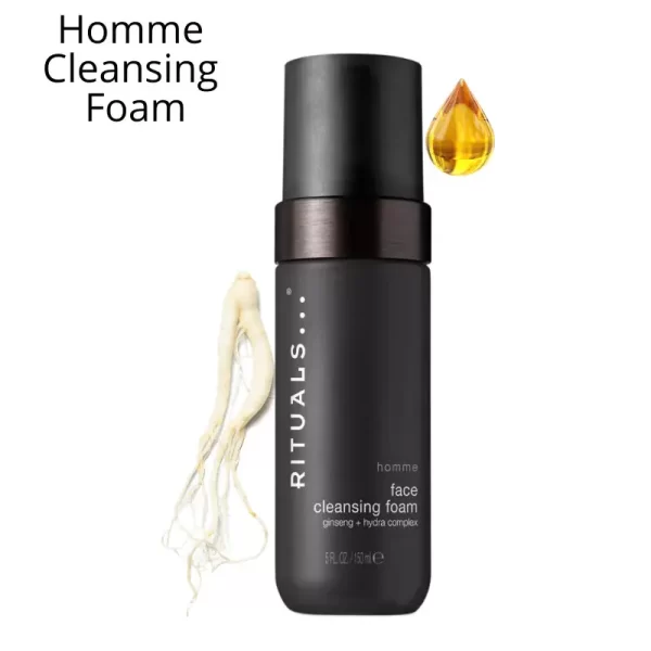 Rituals Homme Face Cleansing Foam Ginseng + Hydra Complex 150 ml - PARC-RI-775-B6