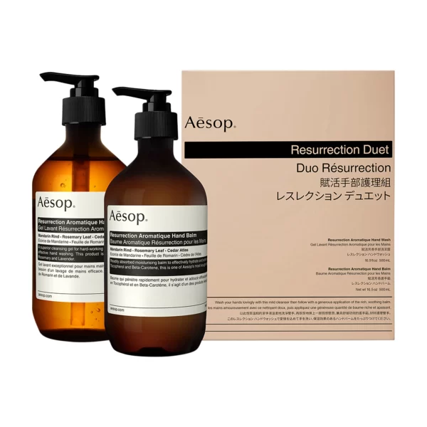 Aesop Resurrection Duet Set Resurrection Aromatique Handwash 500ml /Resurrection Aromatique Hand Balm 500ml - 1 set x 1000 ml - PARC-AE-069-01