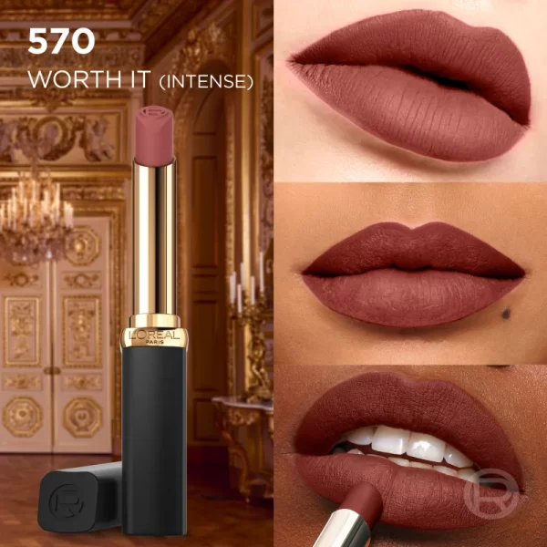 L'ORÉAL PARIS COLOR RICHE barra de labios volumen intenso mate #570-worth it intens 26 gr - NVA0152199