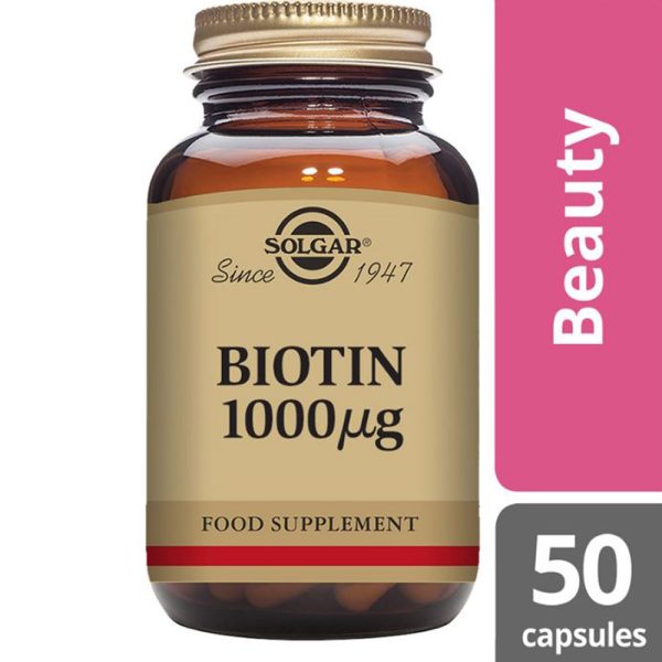 SOLGAR BIOTINIA 1000 µg 50 capsules - NVA4003101