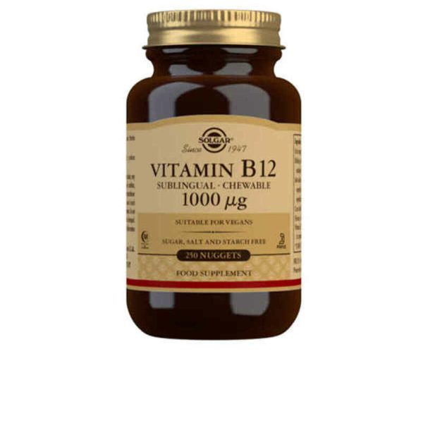 SOLGAR VITAMINA B12 1000 mcg. (CIANOCOBALAMINA) 250 cápsulas mastic - NVA4032309