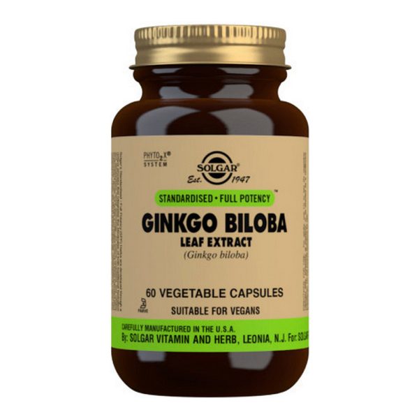 Solgar Ginkgo Biloba 60 Vegetable Capsules - NVA4041318