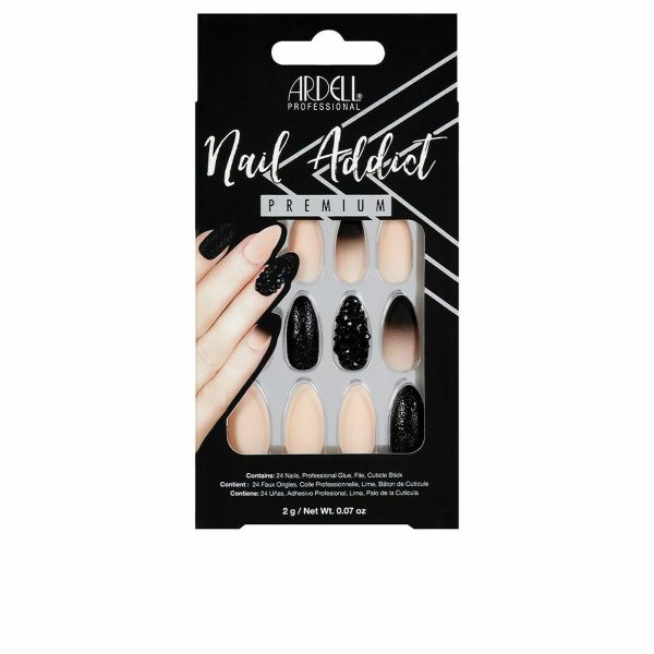 ARDELL NAIL ADDICT black stud & pink ombre 1 u - NVA4758866