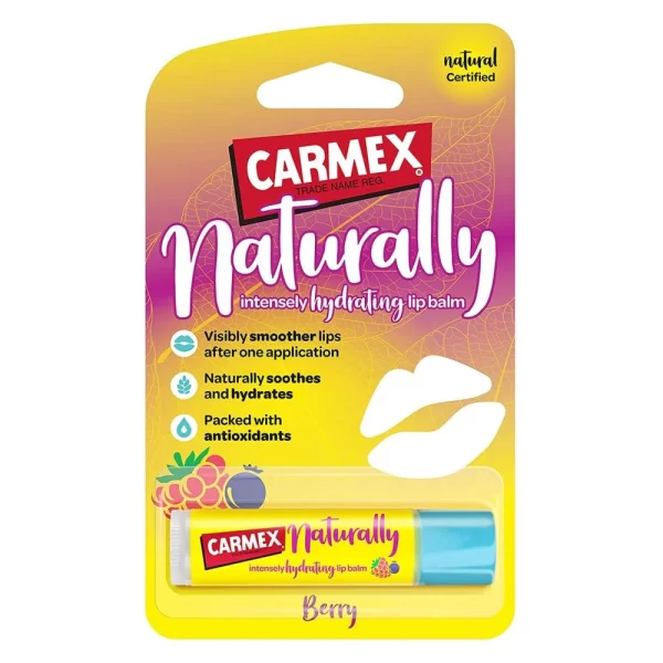 CARMEX NATURALLY moisturizing lip balm stick #Red fruits 1 u - NVA8018078