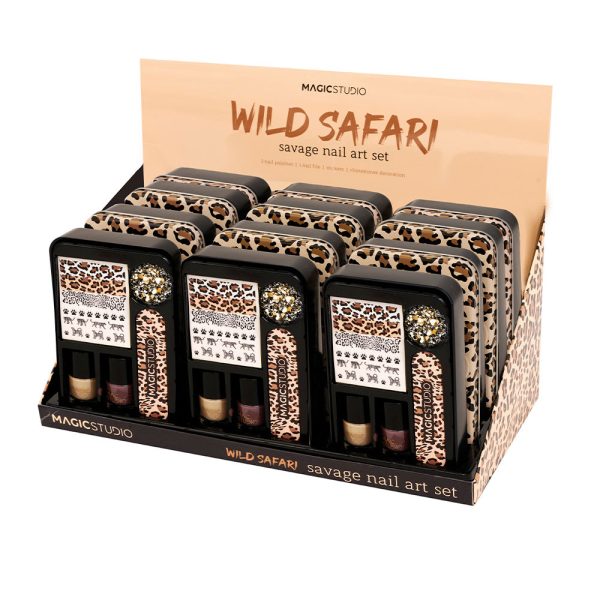 MAGIC STUDIO WILD SAFARI SAVAGE NAIL ART set 6 pz - NVA1928805