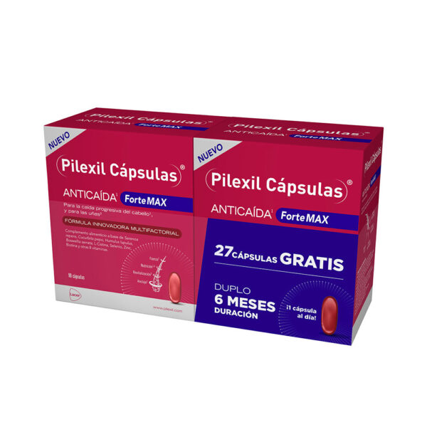 PILEXIL PILEXIL FORTE MAX anti-hair loss capsules pack 2 x 90 units - NVA0064615