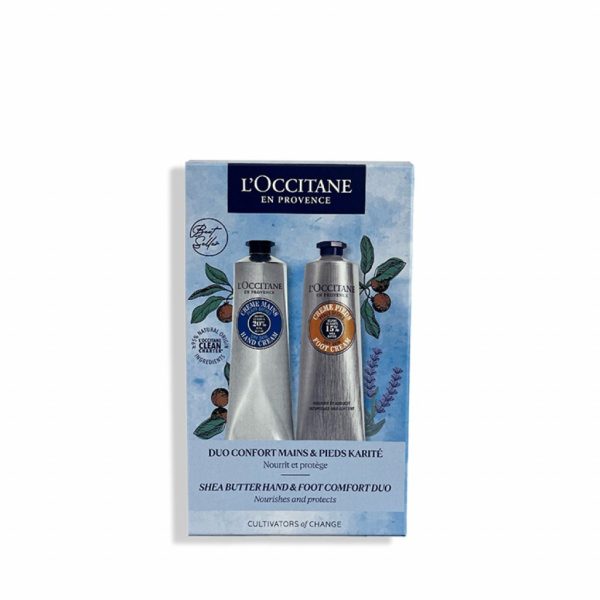 L'Occitane Shea Butter Hand & Foot Comfort Duo Hand Cream 150ml/Foot Cream 150ml set x 300 ml - PARB-10-738-00