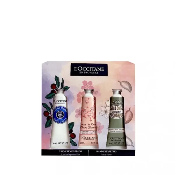 L'Occitane Hand Cream Trio Set 3x30ml - Shea/Cherry Blossom/Almond set x 90 ml - PARC-LO-256-07