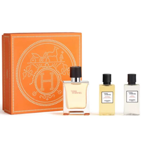 Hermes Terre D'Hermes Giftset Edt Spray 50ml/Shower Gel 40ml/Body Lotion 40ml set x 130 ml - PARP-HT-040-67