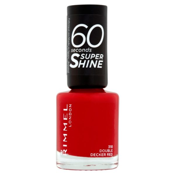 RIMMEL LONDON 60 SECONDS SUPER SHINE nail polish #310-double decker red 8 ml - NVA0616834