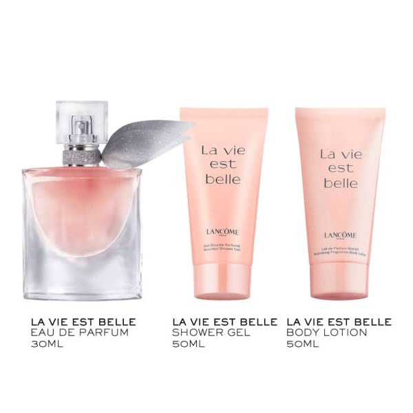 Lancome La Vie Est Belle Giftset Edp Spray 30ml/Body Lotion 50ml/Shower Gel 50ml set x 130 ml - GETPARQ-G1-040-80-1